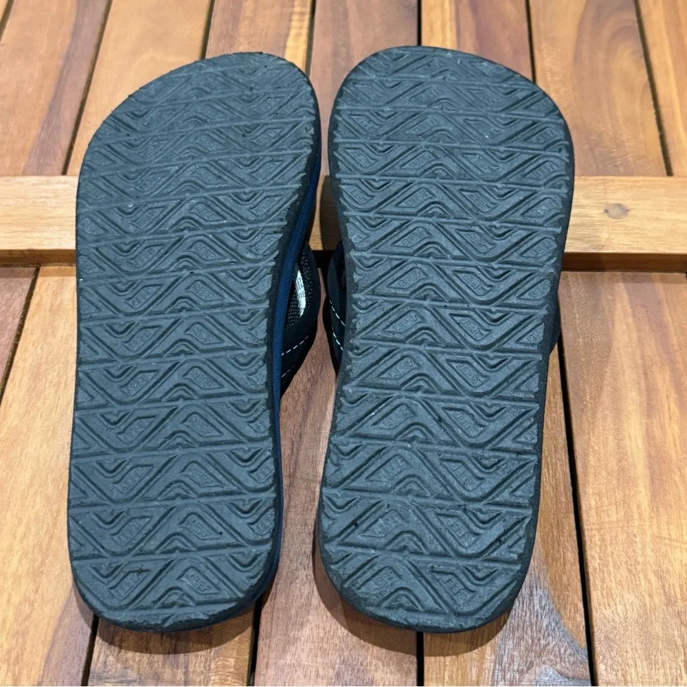 Reef Ahi Kids Black Sandals/Flip Flops for Casual Comfort Size 2/3